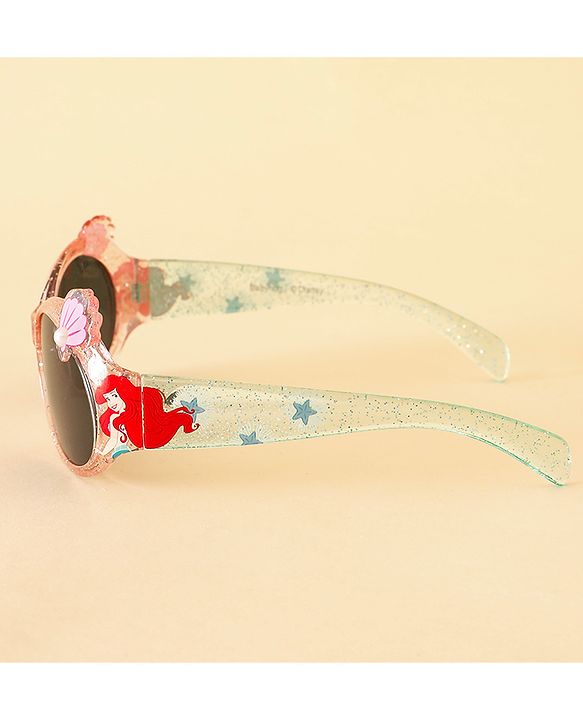 Babyhug Sunglasses With Disney Princess Ariel Print  - Light Pink