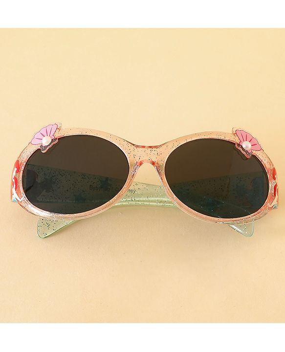 Babyhug Sunglasses With Disney Princess Ariel Print  - Light Pink