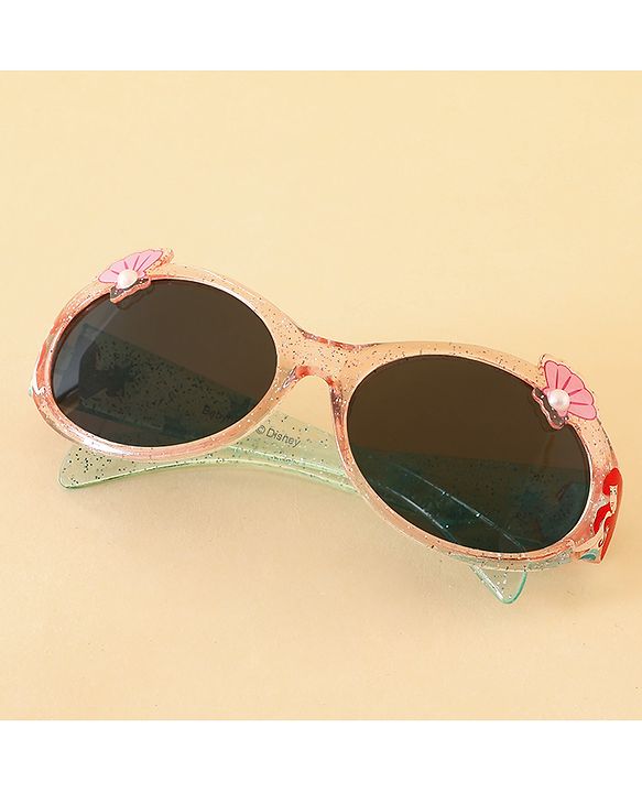 Babyhug Sunglasses With Disney Princess Ariel Print  - Light Pink
