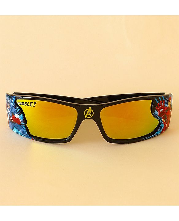 Pine Kids Marvel Sunglasses With Avengers Print - Black