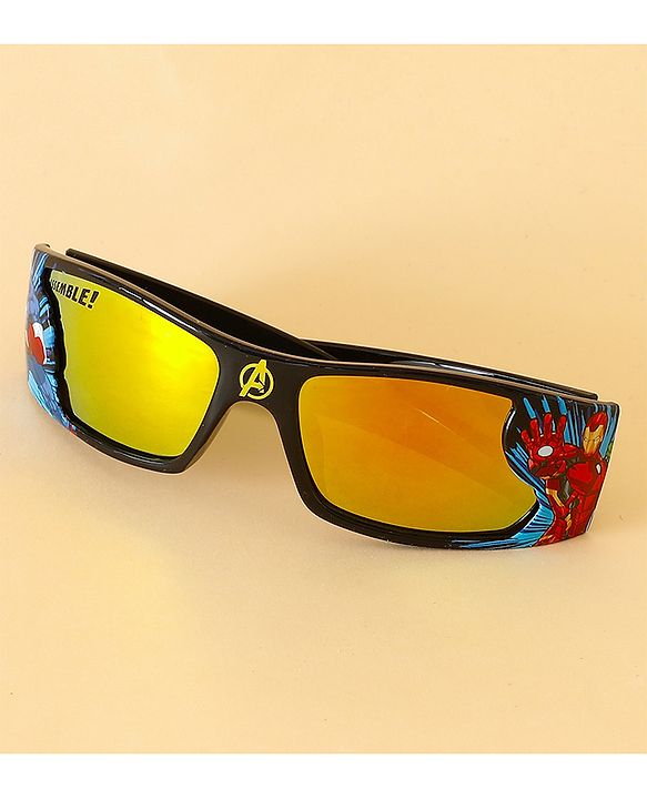 Pine Kids Marvel Sunglasses With Avengers Print - Black
