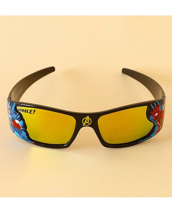 Pine Kids Marvel Sunglasses With Avengers Print - Black