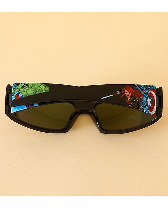 Pine Kids Marvel Sunglasses With Avengers Print - Black