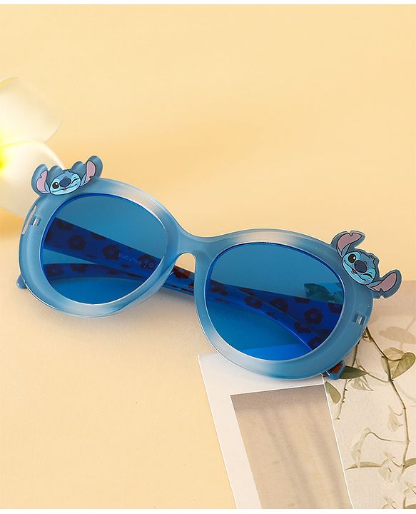 Babyhug Free Size Sunglasses With Stitch Applique - Blue