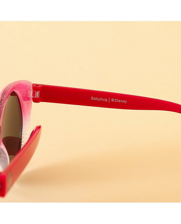 Babyhug Free Size Round Sunglasses With Bow Applique - Pink