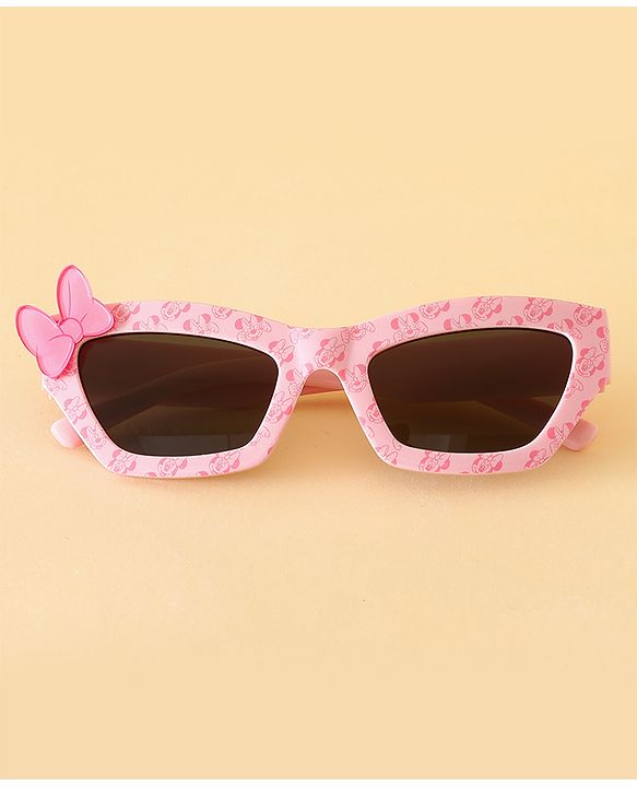 Pine Kids Free Size Sunglasses With Bow Applique - Pink