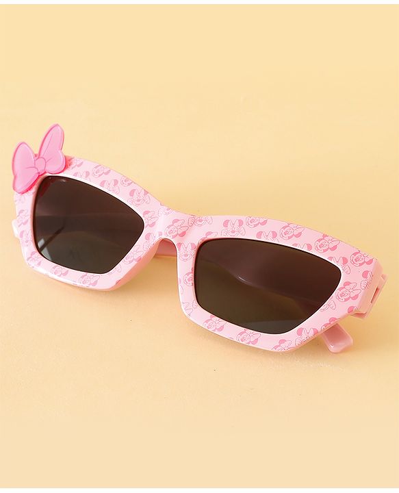 Pine Kids Free Size Sunglasses With Bow Applique - Pink