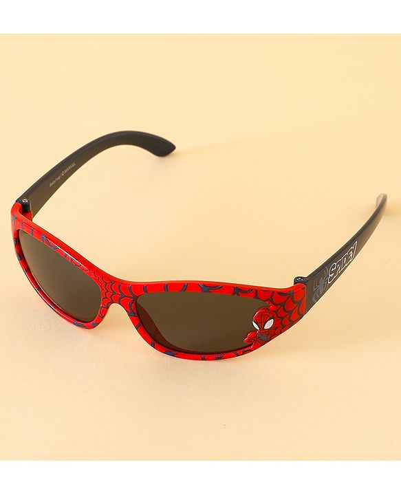 Babyhug Sunglasses with Spiderman Theme Print  - Red