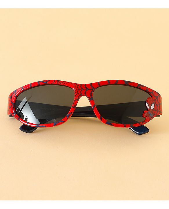 Babyhug Sunglasses with Spiderman Theme Print  - Red