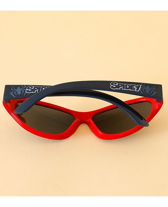 Babyhug Sunglasses with Spiderman Theme Print  - Red