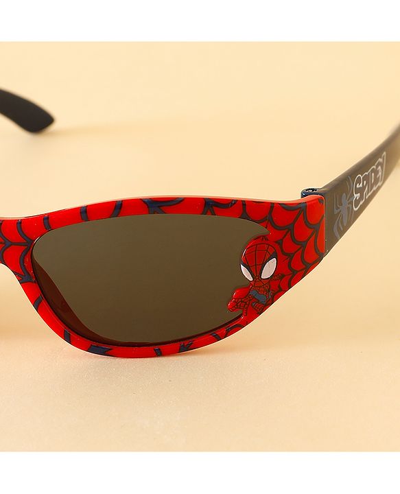 Babyhug Sunglasses with Spiderman Theme Print  - Red