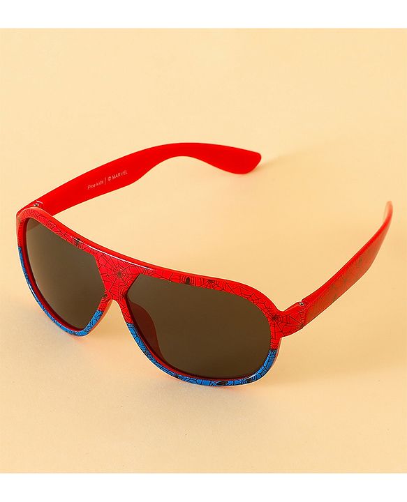 Pine Kids Marvel Sunglasses With Spider Man Print - Red