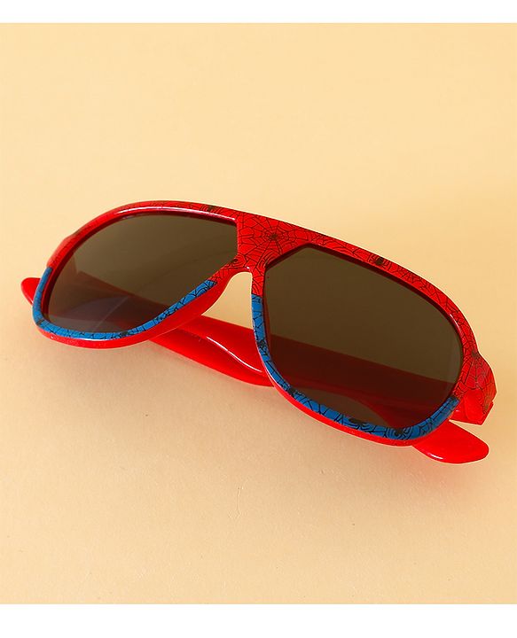 Pine Kids Marvel Sunglasses With Spider Man Print - Red