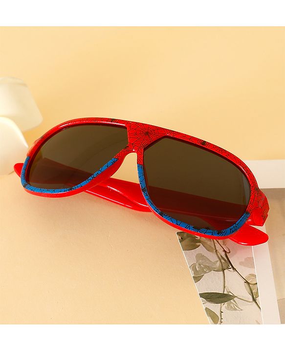Pine Kids Marvel Sunglasses With Spider Man Print - Red