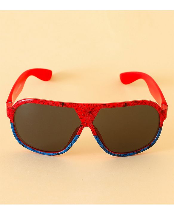 Pine Kids Marvel Sunglasses With Spider Man Print - Red