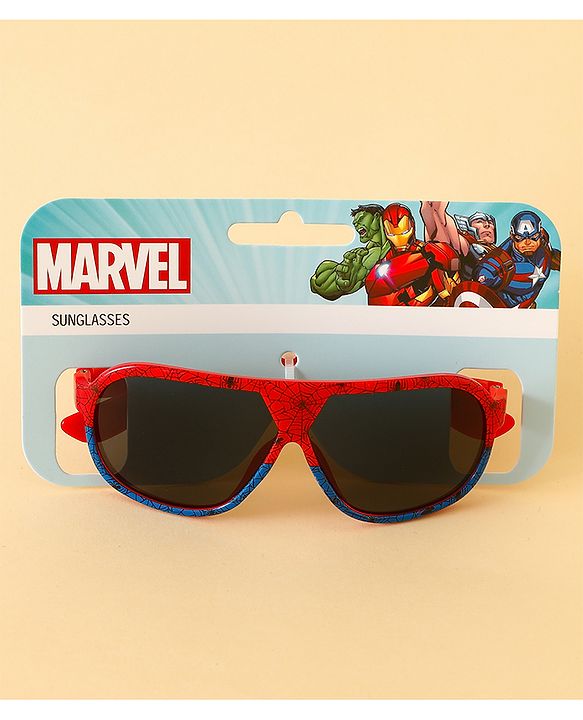 Pine Kids Marvel Sunglasses With Spider Man Print - Red