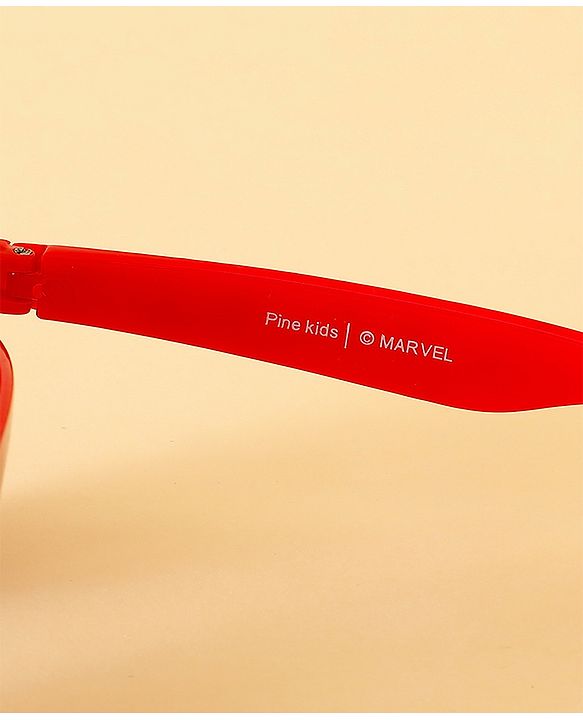 Pine Kids Marvel Sunglasses With Spider Man Print - Red