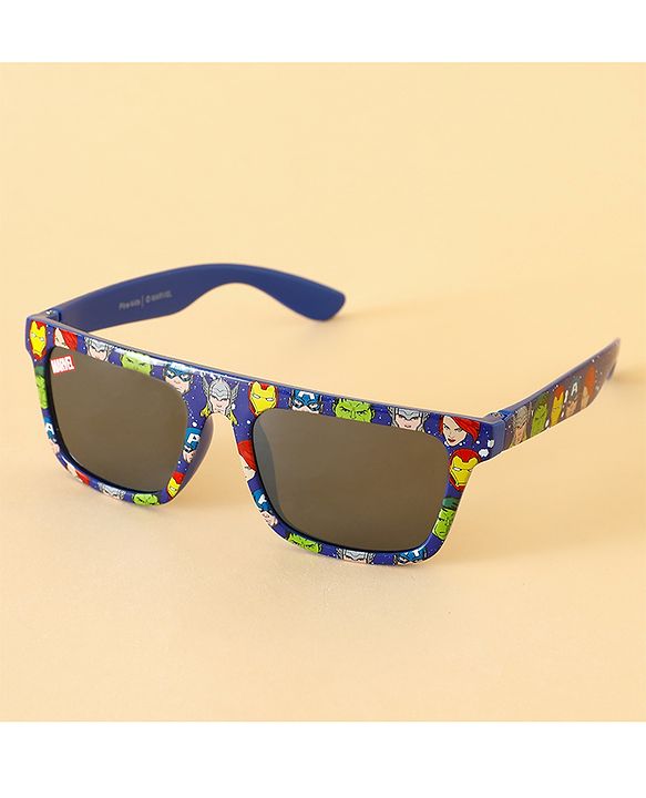 Pine Kids Marvel Sunglasses With Avengers Print - Blue