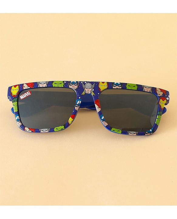 Pine Kids Marvel Sunglasses With Avengers Print - Blue