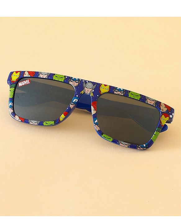 Pine Kids Marvel Sunglasses With Avengers Print - Blue