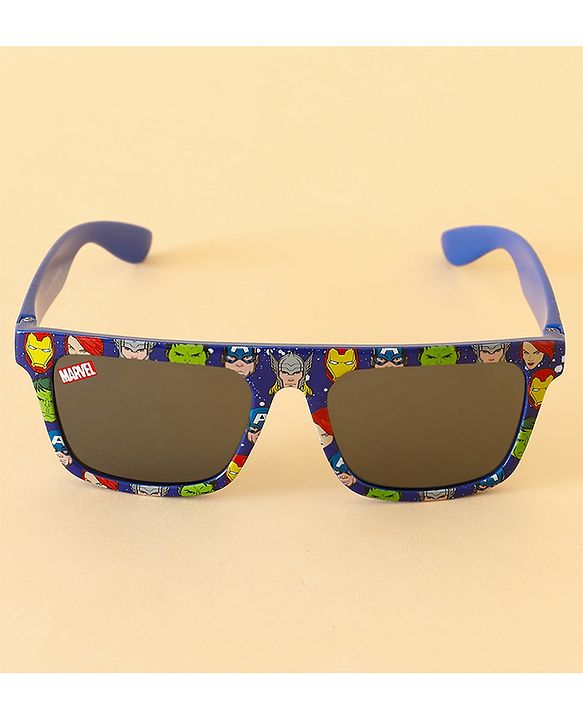 Pine Kids Marvel Sunglasses With Avengers Print - Blue