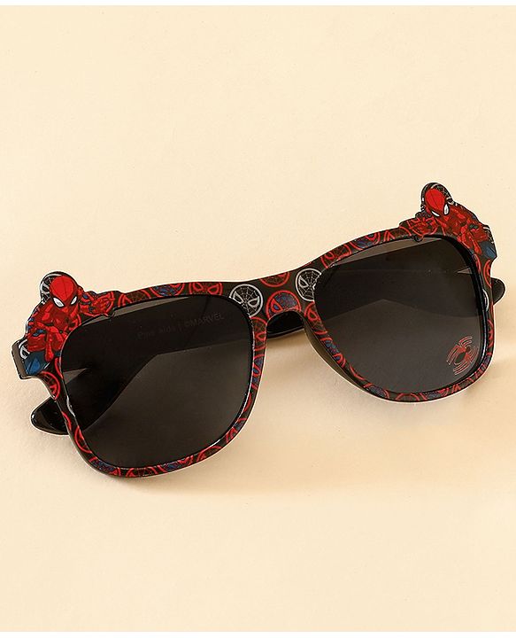 Pine Kids Spider Man Theme Printed Sunglasses - Red