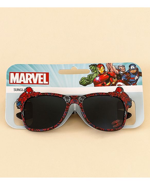 Pine Kids Spider Man Theme Printed Sunglasses - Red