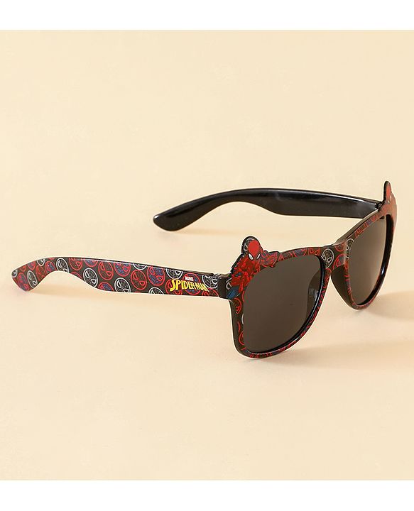 Pine Kids Spider Man Theme Printed Sunglasses - Red