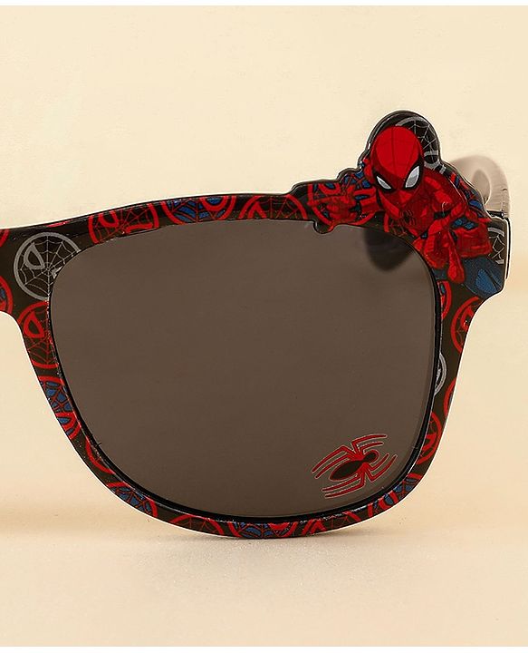 Pine Kids Spider Man Theme Printed Sunglasses - Red