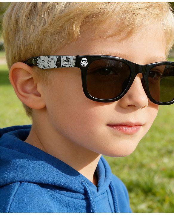 Pine Kids Free Size Solid Colour Sunglasses - Black
