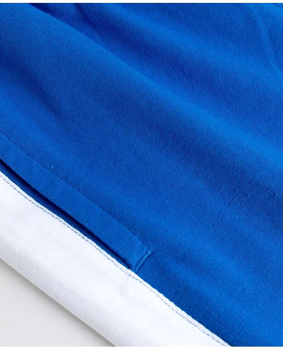 Pine Kids Knit Full Length Lounge Pant With Text Print - Blue
