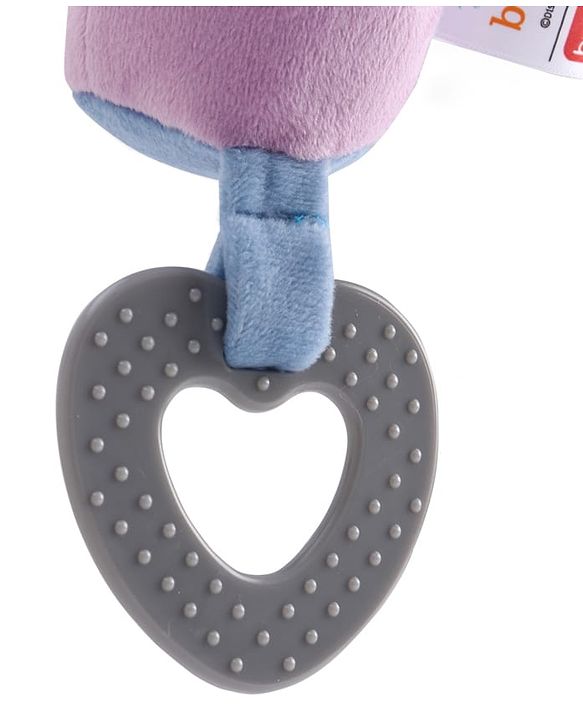 Babyhug Disney Stitch Soft Rattle Toy with Squeeze Sound & Teether| Plush Easy-Grip Sensory Toy for Babies| Supports Teething, Fine Motor Skills & Early Development| BIS Certified