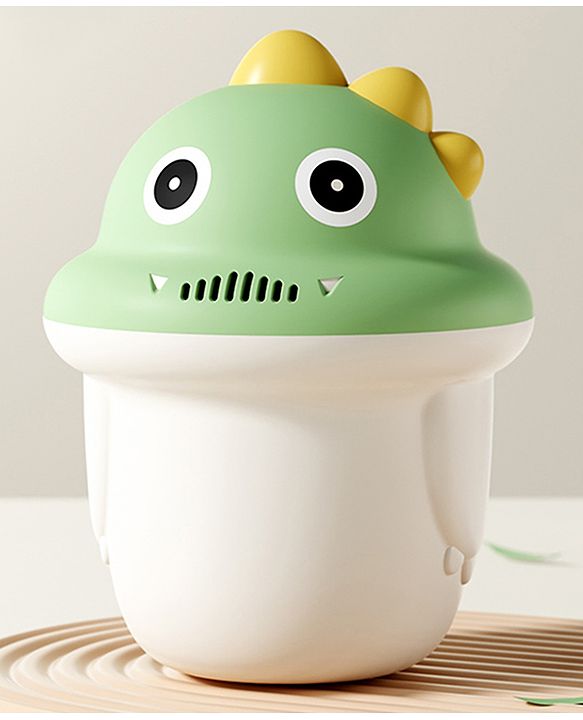 Babyhug Baby Bath Rinse Cup with Soft Water Flow - Green| Shampoo Washing Mug for Kids| Cute Animal Design| Ergonomic Handle