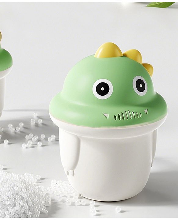 Babyhug Baby Bath Rinse Cup with Soft Water Flow - Green| Shampoo Washing Mug for Kids| Cute Animal Design| Ergonomic Handle