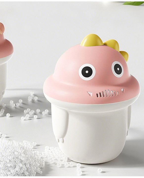 Babyhug Baby Bath Rinse Cup with Soft Water Flow - Green| Shampoo Washing Mug for Kids| Cute Animal Design| Ergonomic Handle