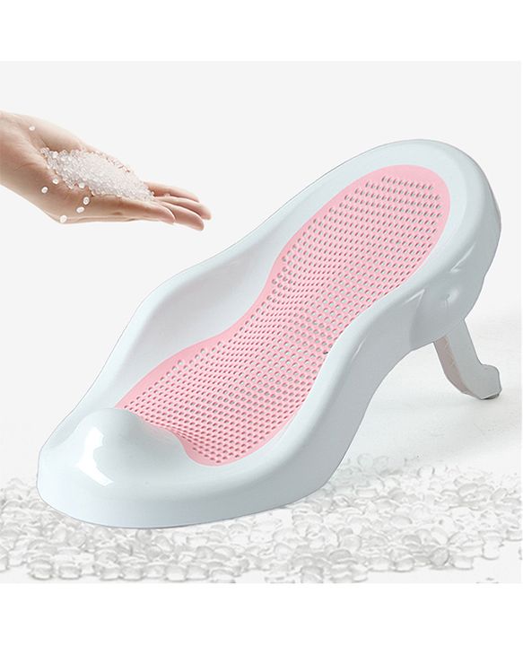 Babyhug Baby Bather with Soft Mesh Seat - Grey| Ergonomic Bath Support for Infants| Non-Slip Stable Design for Safe & Comfortable Bathing| Lightweight & Easy to Clean| New Born Gifting Option