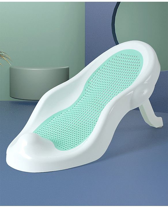 Babyhug Baby Bather with Soft Mesh Seat - Grey| Ergonomic Bath Support for Infants| Non-Slip Stable Design for Safe & Comfortable Bathing| Lightweight & Easy to Clean| New Born Gifting Option