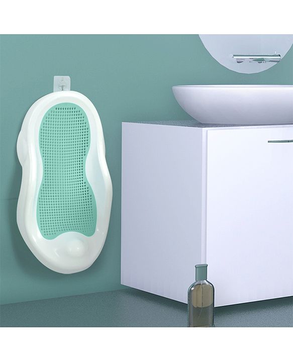 Babyhug Baby Bather with Soft Mesh Seat - Grey| Ergonomic Bath Support for Infants| Non-Slip Stable Design for Safe & Comfortable Bathing| Lightweight & Easy to Clean| New Born Gifting Option