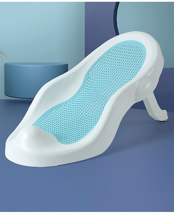 Babyhug Baby Bather with Soft Mesh Seat - Grey| Ergonomic Bath Support for Infants| Non-Slip Stable Design for Safe & Comfortable Bathing| Lightweight & Easy to Clean| New Born Gifting Option