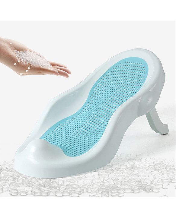 Babyhug Baby Bather with Soft Mesh Seat - Grey| Ergonomic Bath Support for Infants| Non-Slip Stable Design for Safe & Comfortable Bathing| Lightweight & Easy to Clean| New Born Gifting Option