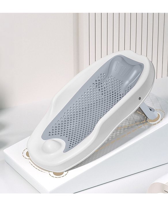 Babyhug Baby Bather with Soft Mesh Seat - Blue| Ergonomic Bath Support for Infants| Non-Slip Stable Design for Safe & Comfortable Bathing| Lightweight & Easy to Clean| New Born Gifting Option
