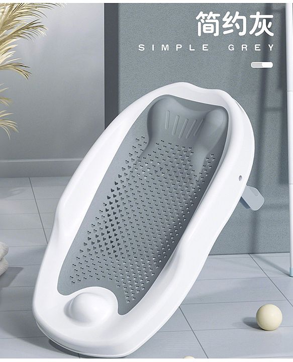 Babyhug Baby Bather with Soft Mesh Seat - Blue| Ergonomic Bath Support for Infants| Non-Slip Stable Design for Safe & Comfortable Bathing| Lightweight & Easy to Clean| New Born Gifting Option