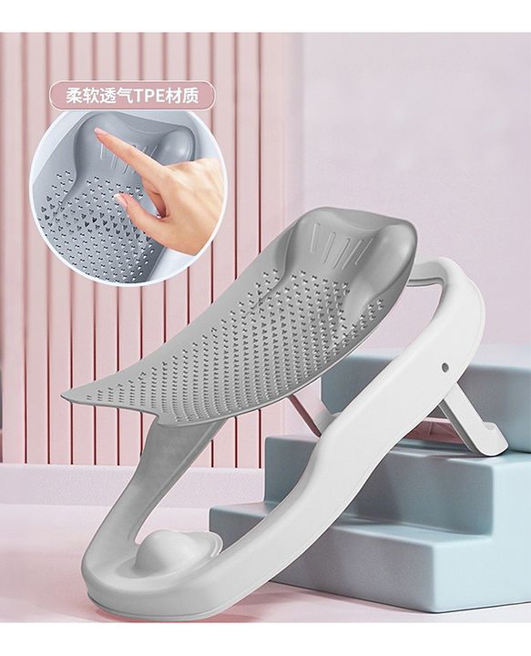 Babyhug Baby Bather with Soft Mesh Seat - Blue| Ergonomic Bath Support for Infants| Non-Slip Stable Design for Safe & Comfortable Bathing| Lightweight & Easy to Clean| New Born Gifting Option