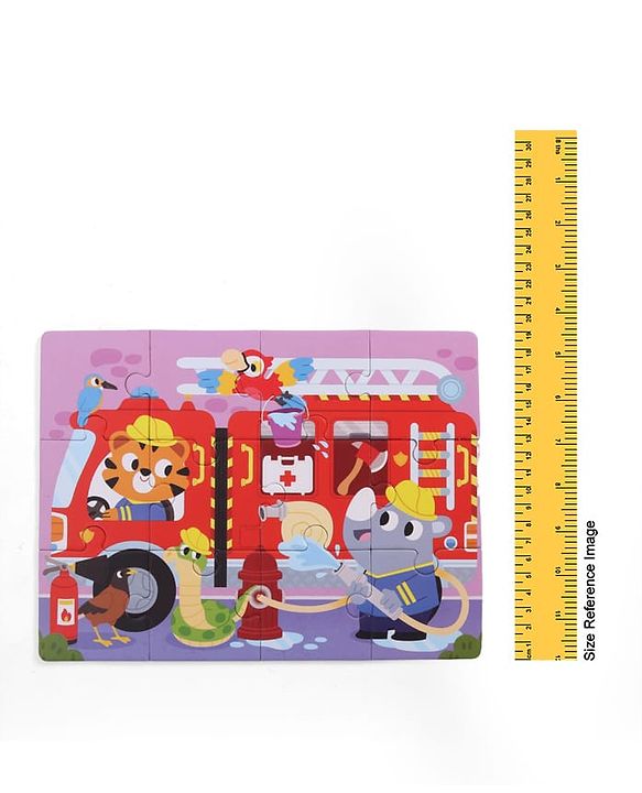 Babyhug 4 in 1 Animal Transportation Jigsaw Puzzle Set - 90 pcs| 4 Difficulty Levels| Beautifully Illustrated| Improves Hand -Eye Coordination & Problem Solving| BIS Certified| Gifting Idea for 3+ yrs