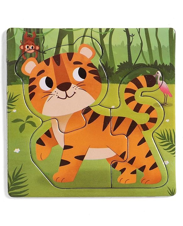 Babyhug 4 in 1 Animal Transportation Jigsaw Puzzle Set - 90 pcs| 4 Difficulty Levels| Beautifully Illustrated| Improves Hand -Eye Coordination & Problem Solving| BIS Certified| Gifting Idea for 3+ yrs
