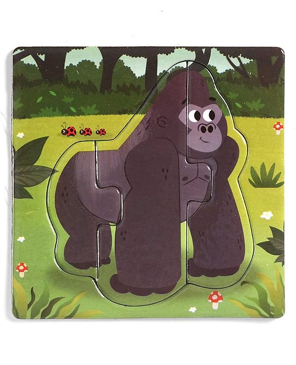 Babyhug 4 in 1 Animal Transportation Jigsaw Puzzle Set - 90 pcs| 4 Difficulty Levels| Beautifully Illustrated| Improves Hand -Eye Coordination & Problem Solving| BIS Certified| Gifting Idea for 3+ yrs