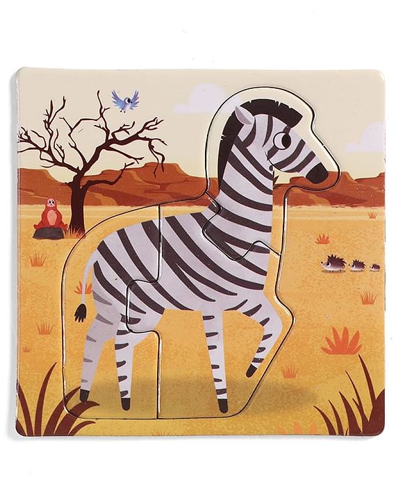 Babyhug 4 in 1 Animal Transportation Jigsaw Puzzle Set - 90 pcs| 4 Difficulty Levels| Beautifully Illustrated| Improves Hand -Eye Coordination & Problem Solving| BIS Certified| Gifting Idea for 3+ yrs