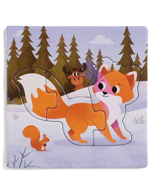 Babyhug 4 in 1 Animal Transportation Jigsaw Puzzle Set - 90 pcs| 4 Difficulty Levels| Beautifully Illustrated| Improves Hand -Eye Coordination & Problem Solving| BIS Certified| Gifting Idea for 3+ yrs