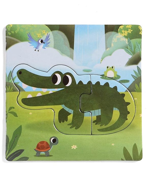 Babyhug 4 in 1 Animal Transportation Jigsaw Puzzle Set - 90 pcs| 4 Difficulty Levels| Beautifully Illustrated| Improves Hand -Eye Coordination & Problem Solving| BIS Certified| Gifting Idea for 3+ yrs