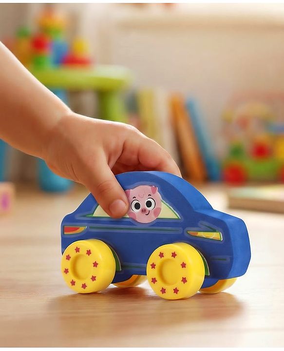 Babyhug Candy Crew City Cars - Blue| Perfect for Water Play and Floating| Turns Bath Time into an Imaginative Floating Adventure | BIS Certified | Design May Vary